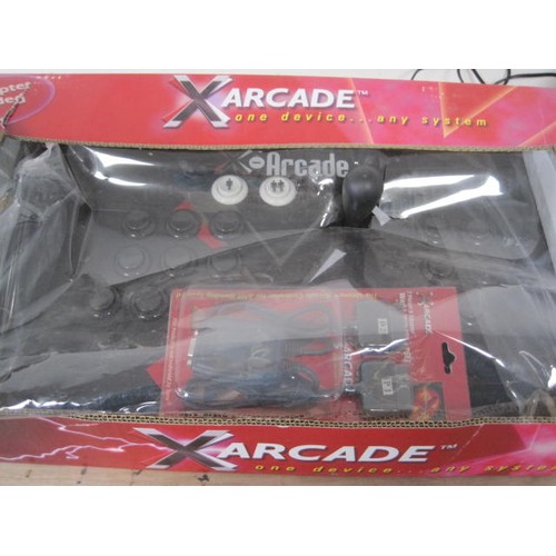 200 - An X-Arcade PC arcade adapter, a stand-alone games console and a Tokai portable CD/Tape/Radio