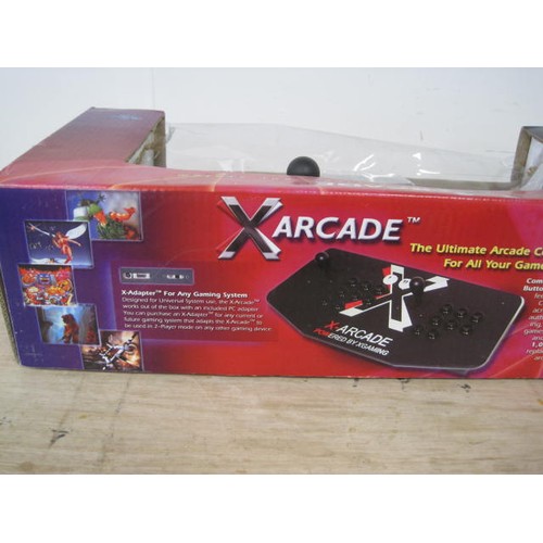 200 - An X-Arcade PC arcade adapter, a stand-alone games console and a Tokai portable CD/Tape/Radio