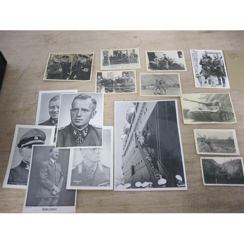 224 - A selection of photographs of WW2 Germans, some modern reprints, some contemporary including an AP p... 