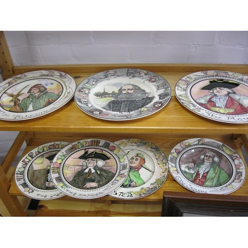 140 - Six Royal Doulton ware plates some as found