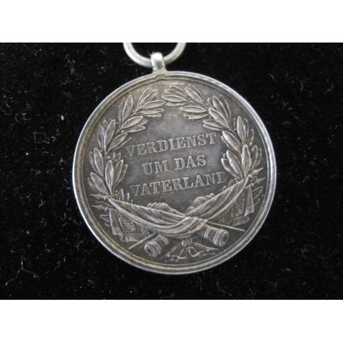 2 - Pre 1918 Friedrich Augustus Order of St. Henry Medal in Silver