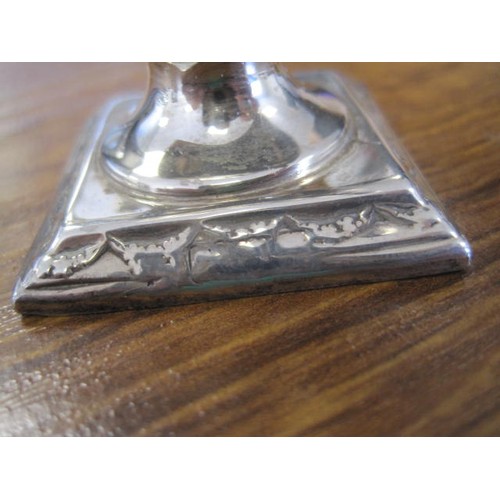 12 - A decorative sterling silver table cigar lighter with tools, a/f to one handle (missing completely),... 