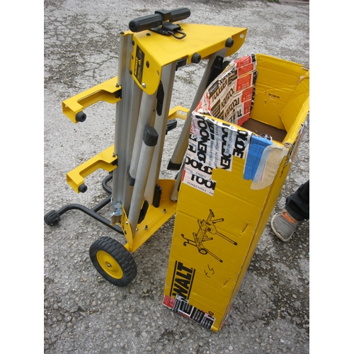 11 - A DeWalt DW745 Wheeled Stand in excellent condition, with original box, appears unused - box a littl... 