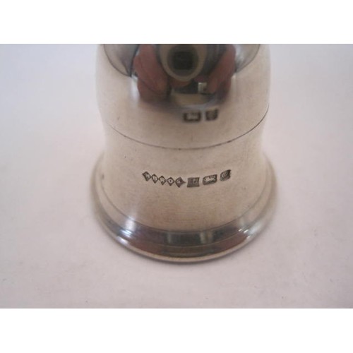 Aristocrat by Harman Brothers silver tooth fairy bell, screw top