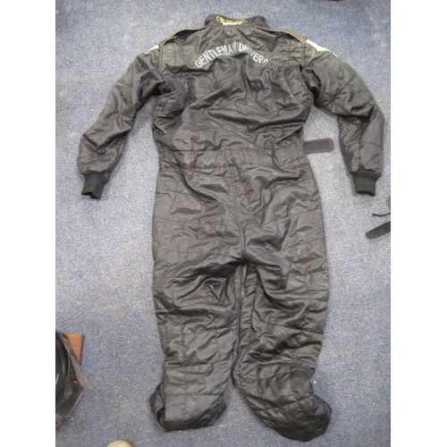 50 - Motor Racing Formula 1 interest - A full FIA Approved Motor Racing Suit, fireproof, by Toora, plus a... 