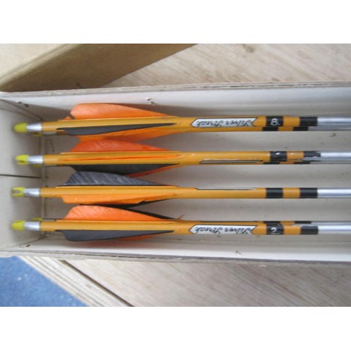 240 - A pack of Silver Streak competition arrows in original packaging, unused, in excellent condition