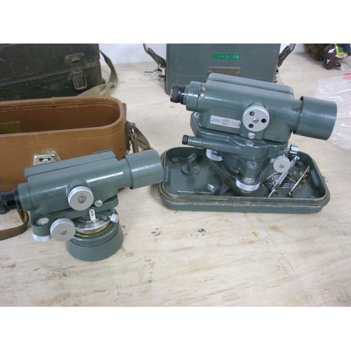 13 - Two Hilger & Wats Theodolite and metal carry case