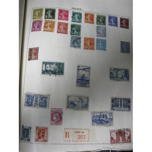 214 - A Triumph stamp album containing a large selection of stamps including some interesting early Britis... 