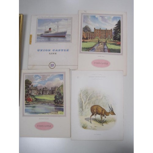 117 - Cruise line ephemera - about thirty Union-Castle menus (some duplicates, a/f a few grubby), a B.I. S... 