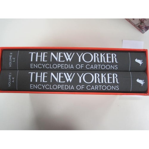 58 - The New Yorker Encyclopedia Of Cartoons volumes I and II in slip case, 2018, Black Dog & Leventhal P... 