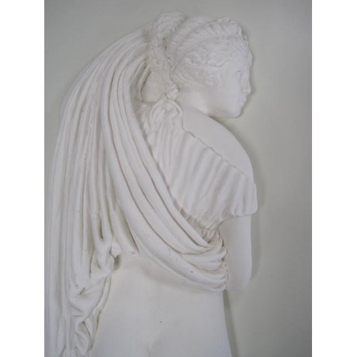 160 - A Greek style wall plaque of a woman