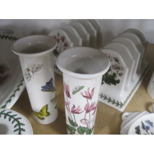 76 - Various items of Portmeirion including four spill vases, one lidded tureen ,a large handled tray and... 