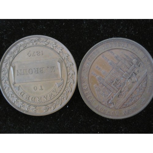 235 - Commemorative medals and Victorian school prize medals - (1) Westminster Industrial Exhibition award... 