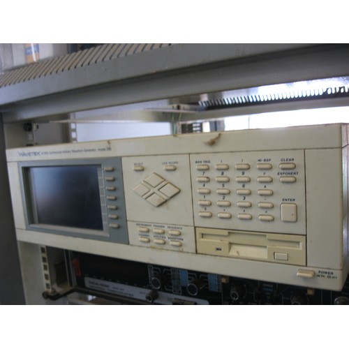 12 - A Wavetek 50MHz Synthesized Arbitrary Waveform Generator with LCD screen, Model 296, in working orde... 