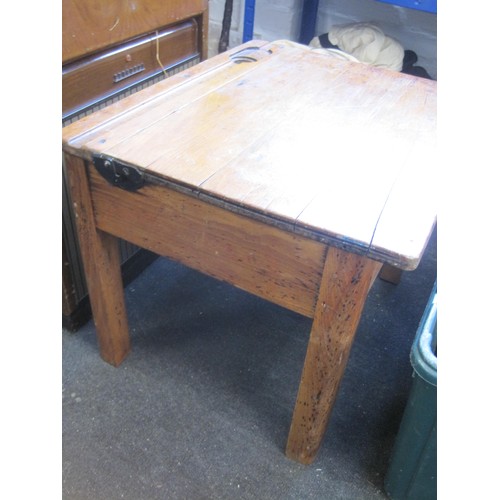 1 - Wooden School Lift top Desk