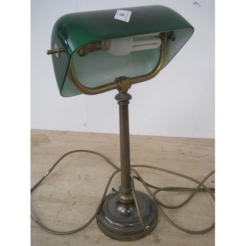 16 - Banker's lamp with magnifier on stand