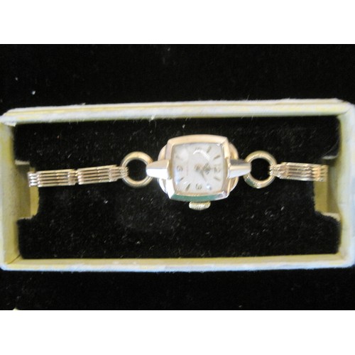 18 - Two 9 carat gold cased watches