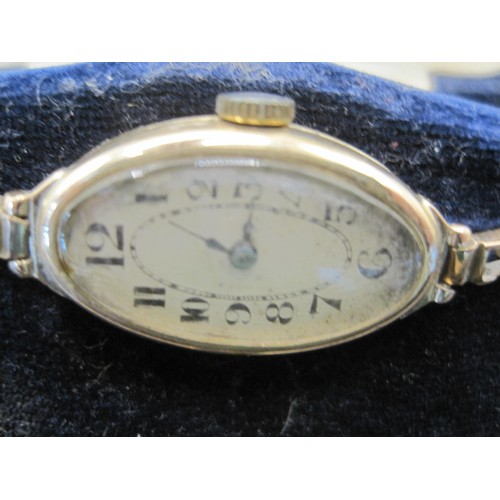 18 - Two 9 carat gold cased watches