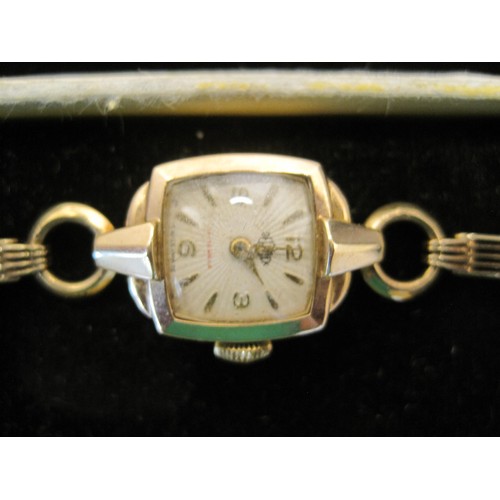 18 - Two 9 carat gold cased watches