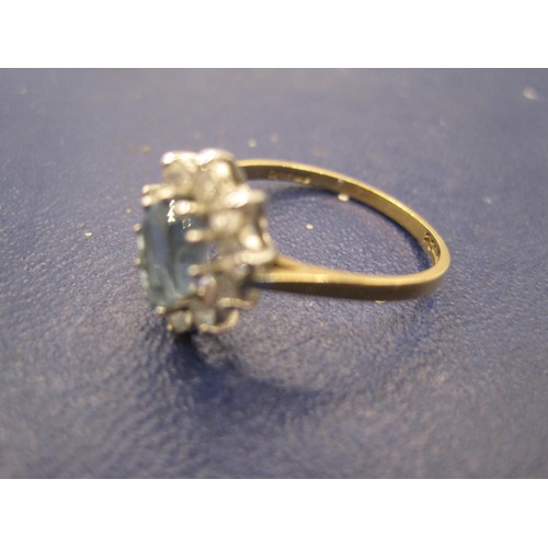 19 - 9ct Gold and Cubic Zircona ring (Size M, 1.67g)