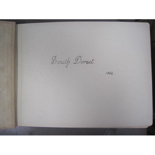 71 - Dorset interest photograph album with holograph titling and dated South Dorset 1954, with twenty-fou... 