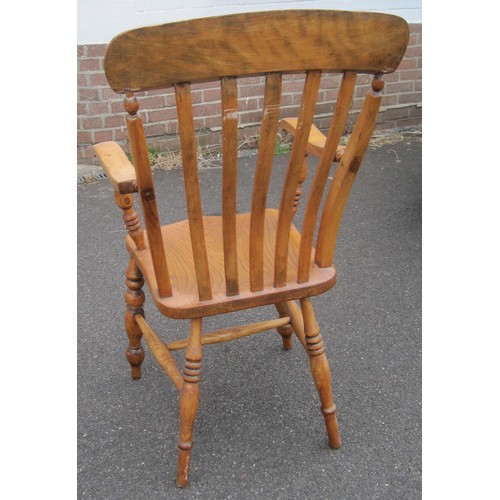 107 - A Victorian or early Edwardian farmhouse armchair in good condition