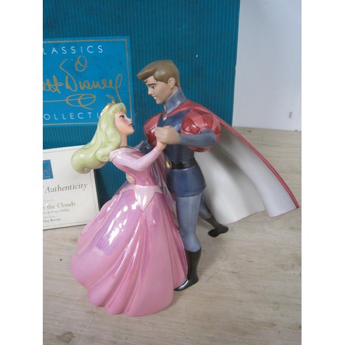 186 - Walt Disney Classics Collection ceramic figural group ' A Dance in the Clouds Princess Aurora and Pr... 