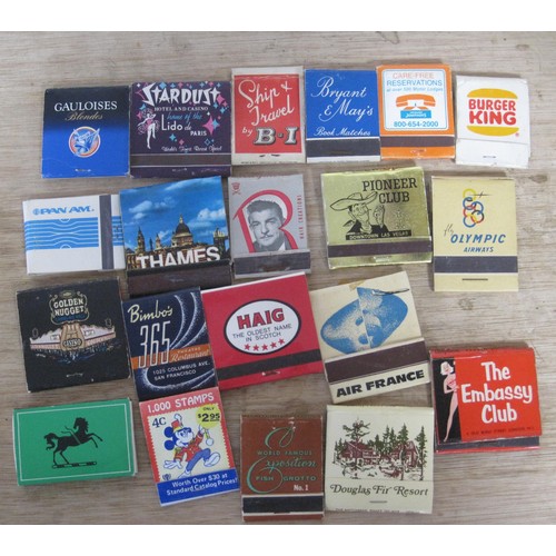 200 - Assorted ephemera including two albums of 1950s newspaper adverts, a small assortment of matchbooks ... 