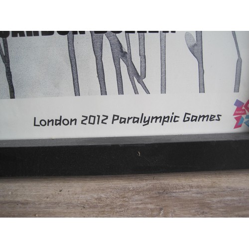 45 - A London Paralympics 2012 framed and glazed limited edition poster, large