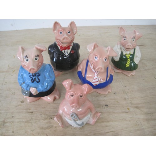 1 - A set of Wade Natwest Pigs all in pristine condition