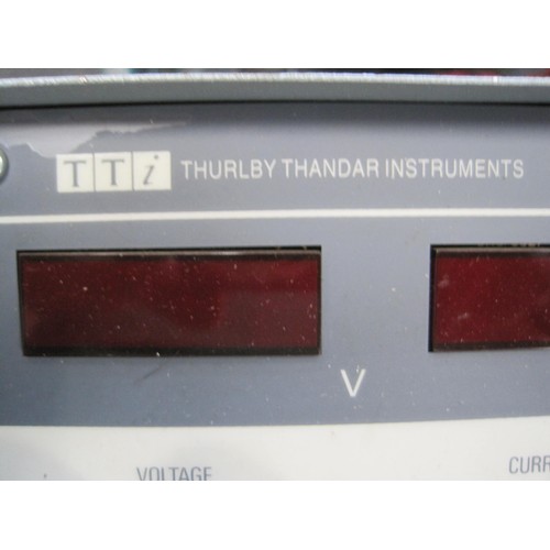 49 - A Thurlby Thandar Instruments triple-programmable stabilised power supply unit model PL330, powers o... 