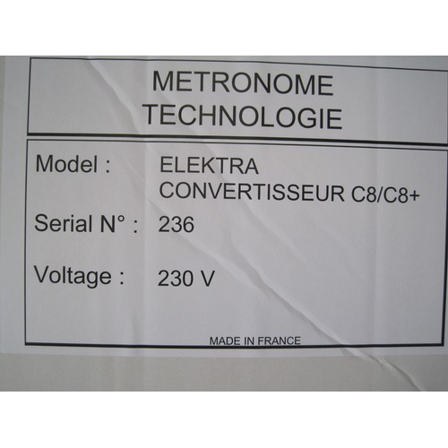 58 - A Metronome Technologies C8 plus power supply, in original packaging, mint condition, full working o... 