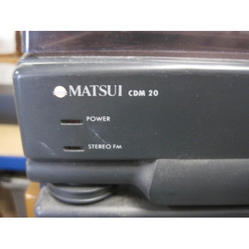 6 - The lot you've been waiting for, a Matsui stack system with CD, twin cassette, tuner, record deck an... 