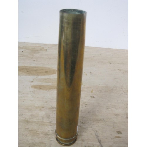 174 - A WW2 German Third Reich 37mm FLAK brass shell case.  Stamped to the base: 33 P131 1939 6348 3.7cm F... 