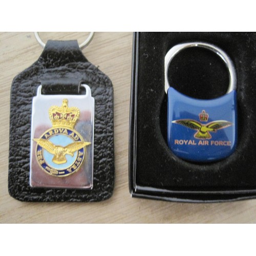 189 - Royal Air Force (RAF) memrobilia, including hip flask, paperweight, keyring, napkin ring and bookmar... 