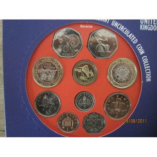 264 - 2004 and Royal Shield of Arms, Royal Mint Cased Proof Coin Sets