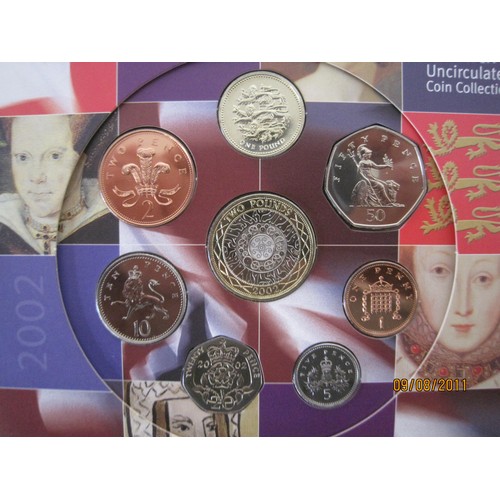 265 - 2000 and 2002 Royal Mint cased Proof Coin Sets