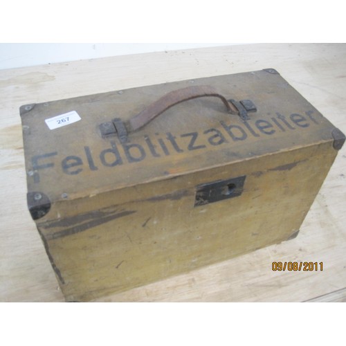 57 - WWI German Feldblitzableiter (Field lightning arrestor) case