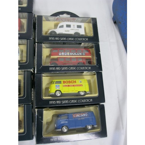 92 - Fourteen Lledo Days Gone Vanguards 'Fifties and Sixties' Classic Collection die cast model vehicles,... 