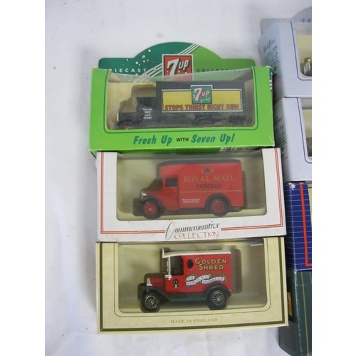 98 - Ten various die cast model vehicles (mainly delivery) in original boxes (some boxes have a/f light s... 