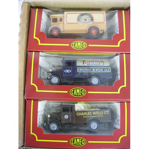 99 - Sixteen Cameo from Corgi Village Collection die cast model vehicles in original boxes and outer pack... 