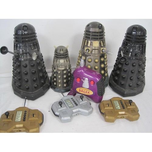 37 - Box of remote control Dalek figurines from Doctor Who