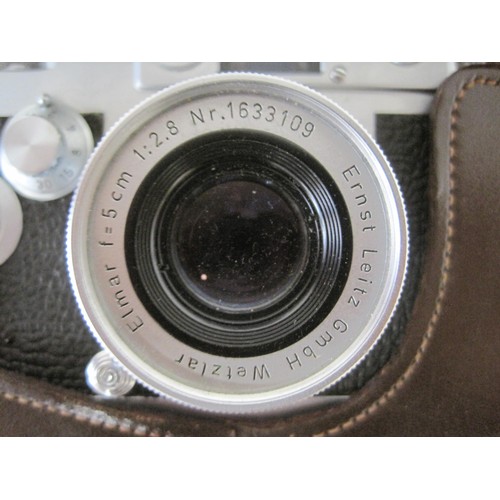 7 - Leica IIIg D B P Nr 969675 Ernst Leitz Wetzlar 35mm lens marked Elmar F=5cm 1;2.8 NR 1633109 in orig... 