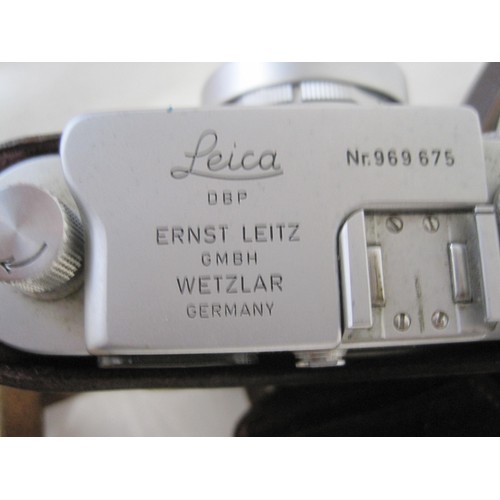 7 - Leica IIIg D B P Nr 969675 Ernst Leitz Wetzlar 35mm lens marked Elmar F=5cm 1;2.8 NR 1633109 in orig... 