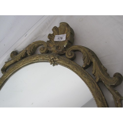 179 - A gilt framed mirror