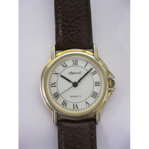 226 - Seven assorted gents wristwatches including a Rotary mechanical and an Ingersoll mechanical. A/f the... 