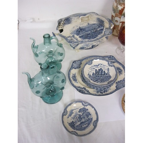 222 - A selection of Johnson Bros 'Old Britain Castles' china including plates, tureens, serving plate etc