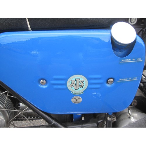 2 - A 1962 AJS Model 31 650cc Twin Motorcycle, blue, restored and in full running order, was ridden to o... 