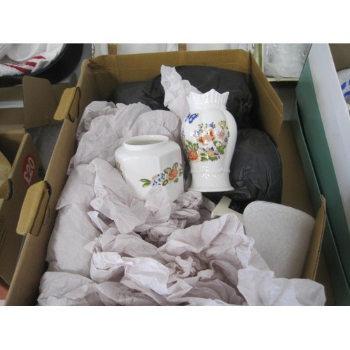 12 - A large quantity of Aynsley china to include Vases ,and other pots over 20 items as per the pictures