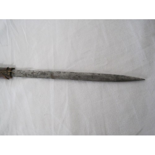 63 - Masonic Ornamental Sword with engraved Blade.